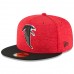 Men's Atlanta Falcons New Era Red/Black 2018 NFL Sideline Home Historic 59FIFTY Fitted Hat 3058383